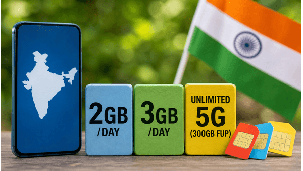 Best 2GB and 3GB Daily Data Plans in India (June 2026): Jio, Airtel, BSNL, Vi Compared Best 2GB and 3GB Daily Data Plans in India (June 2026): Jio, Airtel, BSNL, Vi Compared