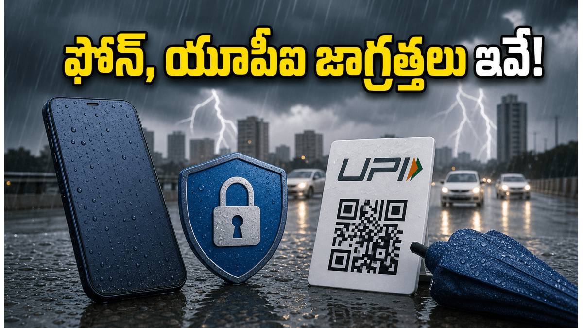 ఢిల్లీ వర్షాలు: ఫోన్, యూపీఐ భద్రతకు చిట్కాలు