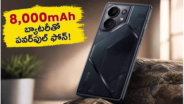 Tecno POVA 8 5G Launched with 8000mAh Battery: Price, Specs, and Gaming Features 2026 Tecno POVA 8 5G Launched with 8000mAh Battery: Price, Specs, and Gaming Features 2026