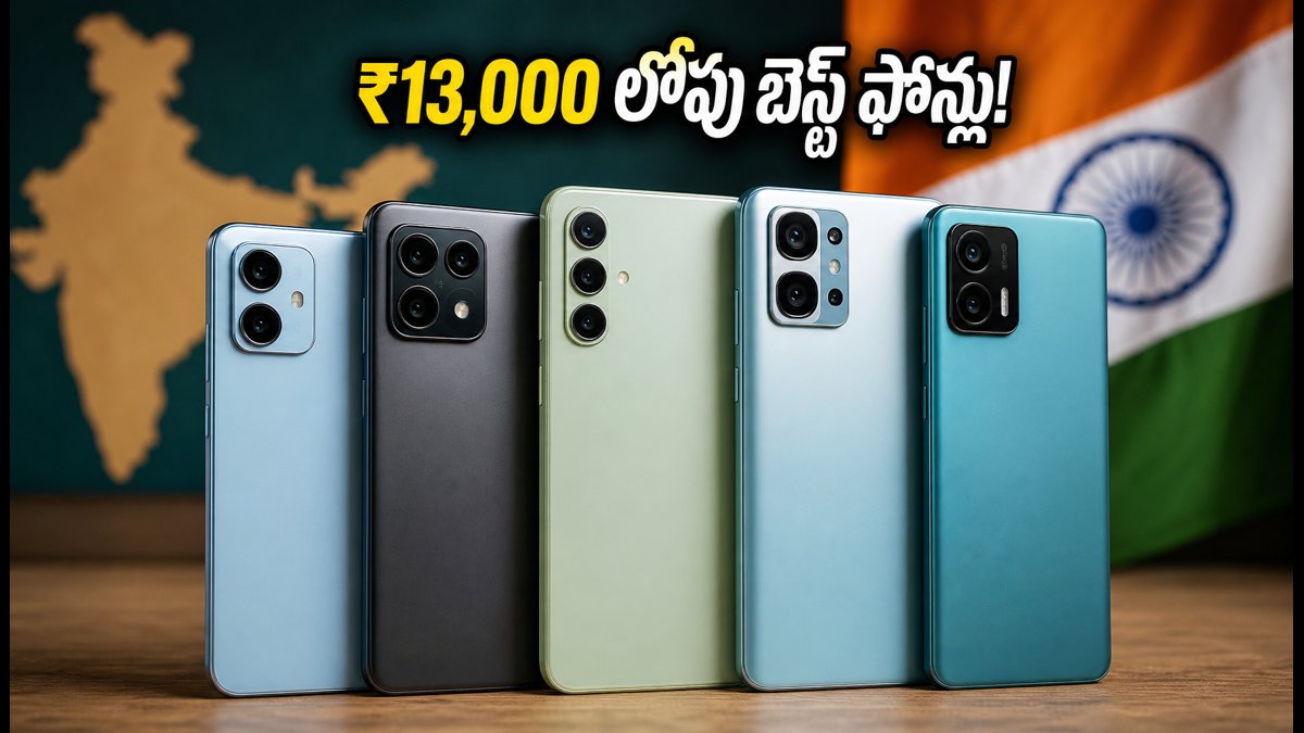 ₹13,000 లోపు బెస్ట్ 5G ఫోన్ల లైవ్ ట్రాకర్!