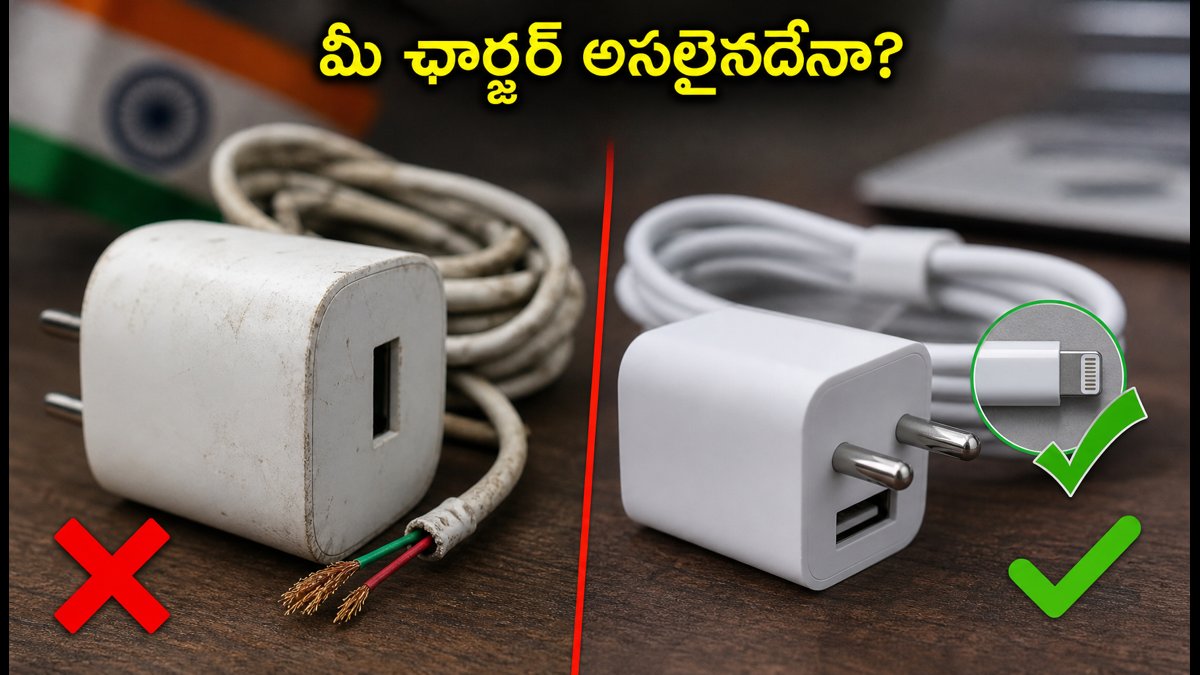 నకిలీ ఐఫోన్ ఛార్జర్లను గుర్తించడం ఎలా?