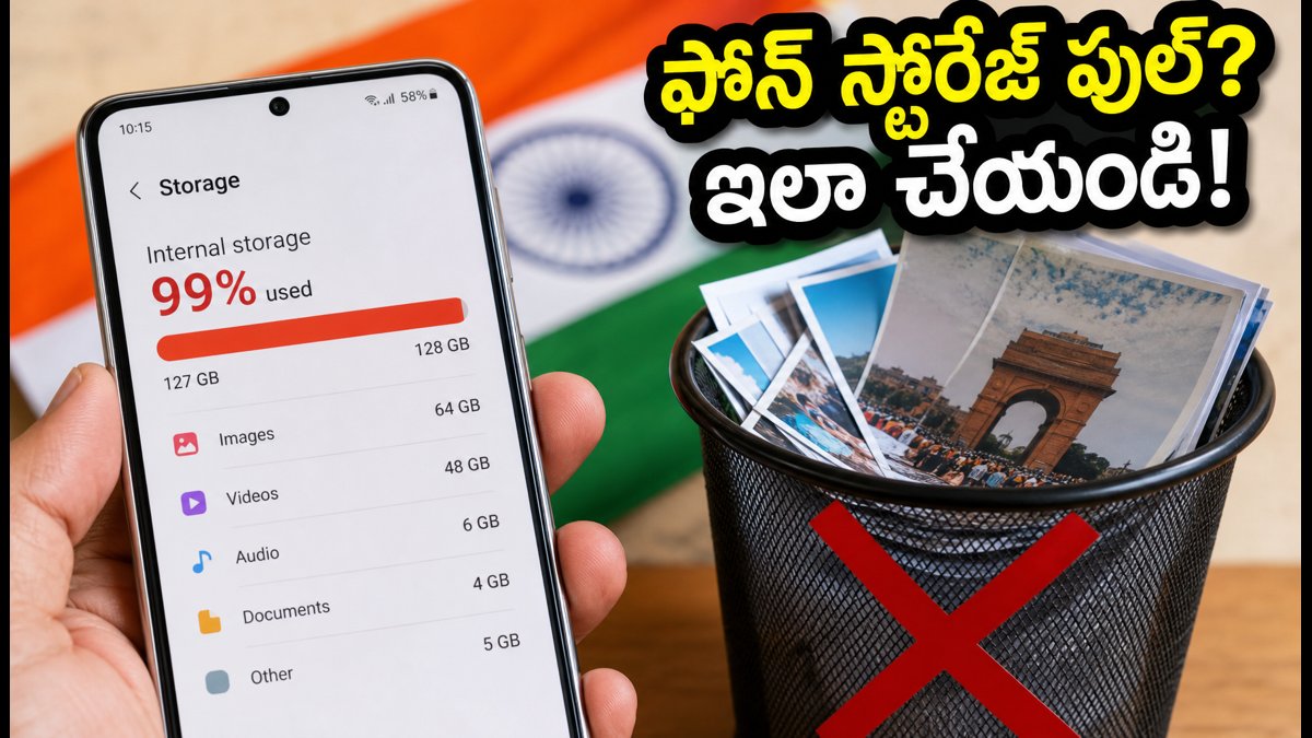 ఫోన్ స్టోరేజ్ ఫుల్ అయ్యిందా? ఇలా ఖాళీ చేయండి!
