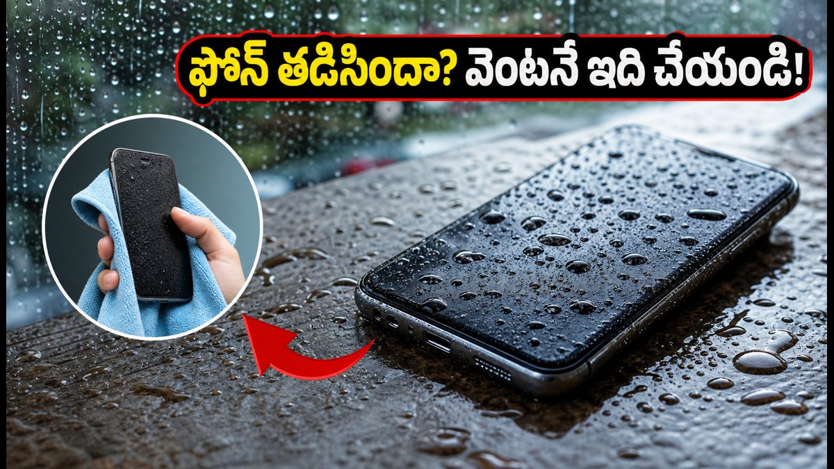 వర్షంలో ఫోన్ తడిసిందా? వెంటనే ఇలా చేయండి!