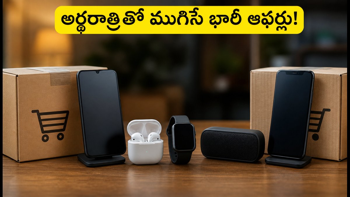 అర్ధరాత్రితో ముగిసే అమెజాన్, ఫ్లిప్కార్ట్ సేల్ డీల్స్