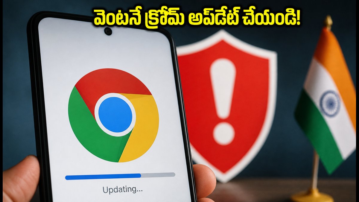 గూగుల్ క్రోమ్ యూజర్లు వెంటనే అప్డేట్ చేయండి!