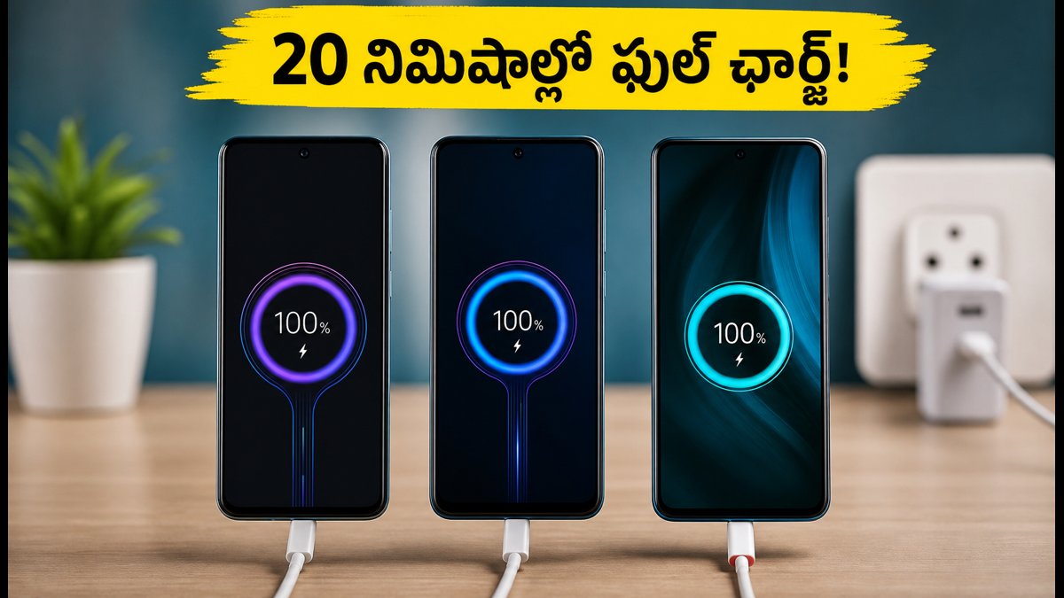 ₹25,000 లోపు సూపర్ ఫాస్ట్ ఛార్జింగ్ ఫోన్లు ఇవే!