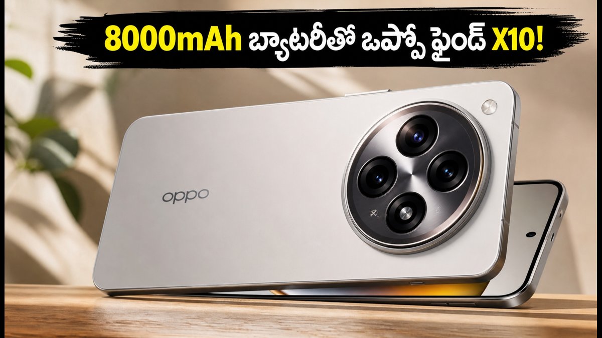8000mAh బ్యాటరీతో ఒప్పో ఫైండ్ X10 లాంచ్