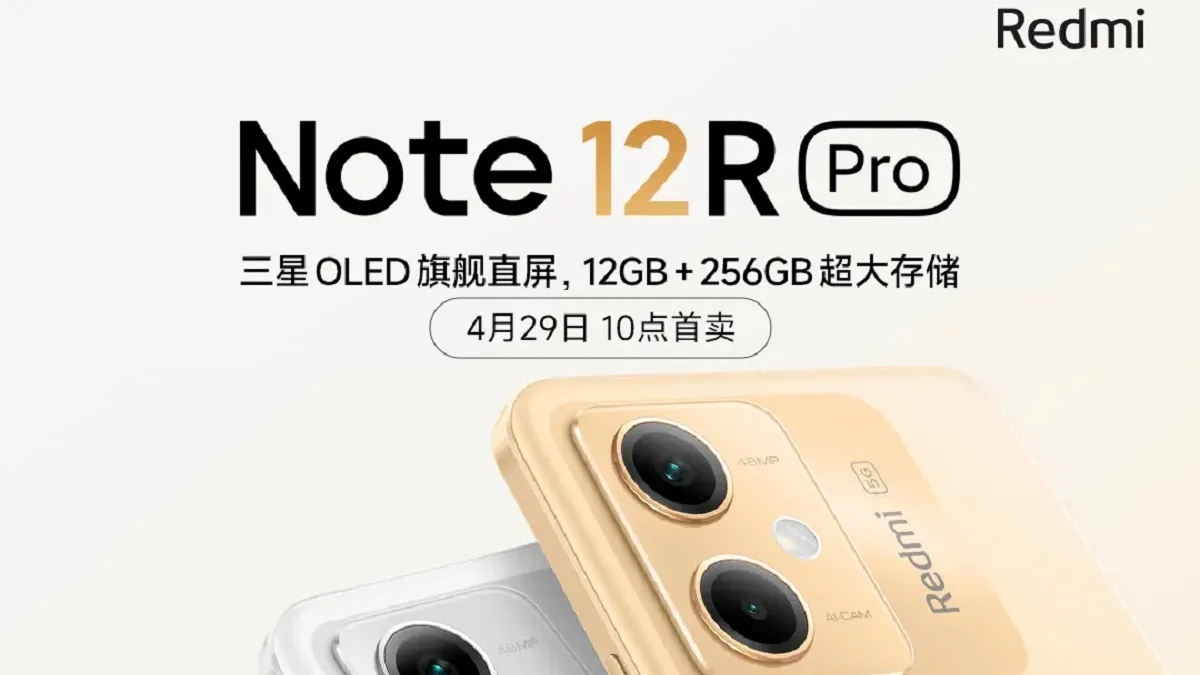 Xiaomi Confirms Redmi Note 12R Pro 5G: SD4 Gen1 SoC, 12GB RAM, 256GB Storage Confirmed - Vimarsana News