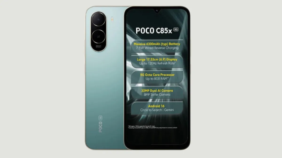 அக்டோபர் 9 வரை வெயிட் பண்ணுங்க.. 6300mAh பேட்டரி.. ஆண்ட்ராய்டு 16 OS.. ஆஃபரில் போக்கோ 5ஜி போன்..